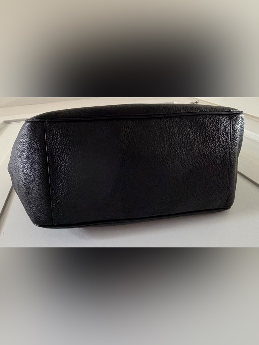 Coach Meadow Black Pebbled Leather Tote Large Shoulder Bag AMAZING CONDITION - Picture 7 of 9